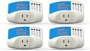 FOR-Voltage Protector, Single Outlet Surge Protector for Valuable Home Appliance Multi-Function Plug with Protection Wall Mount Power Suppressor for TV/PC/Refrigerator, 15A,125V, 1875W, 4 Pack
