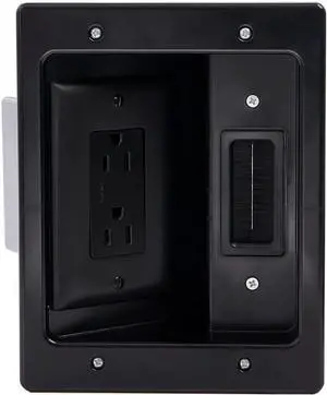 South City Mall, Black, 5.1, HT2102-BK-V1, Cable Management, Recessed In Wall TV Power Kit, Home Office & Theater, HT2102BKV1