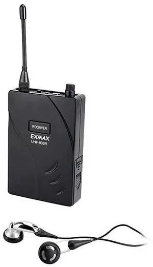 FOR-UHF938R Receiver for UHF938 Professional UHF Wireless Tour Guide System Transmitter Simultaneous Interpretation Equipment Tour Guiding Teaching Travel Field Interpretation Receiver Only