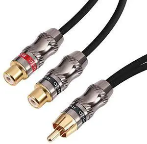 FOR-RCAPhono Splitter Cable RCA Male to Dual Female Gold Plated Adapter Stereo Audio YCable Heavy Duty for subwoofer 1 Male to 2 Female 1025 cm FOR-RCAPhono Splitter Cable RCA Male to Dual Female Gold Plated Adapter Stereo Audio YCable Heavy Duty for subwoofer 1 Male to 2 Female 1025 cm