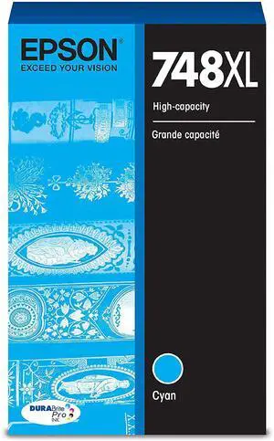 FOR-South City Mall T748 DURABrite Pro -Ink High Capacity Cyan -Cartridge (T748XL220) for select South City Mall WorkForce Printers
