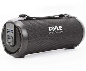 FOR-Wireless Portable Bluetooth Boombox Speaker 100 Watt Rechargeable Boom Box Speaker Portable Music Barrel Loud Stereo System with AUX Input MP3USBSD Port Fm Radio 25quot Tweeter  PBMSPG3BK