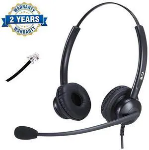 FOR-Telephone Headset with Noise Cancelling Microphone Corded RJ9 Office Phone Headset Compatible with Phone Cisco CP7821 7841 8841 7942G 7931G 7940 7941G 7945G 7960 7961 7961G 7962G 7965 9951etc