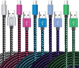FOR-USB Type C Cable Fast Charging Teeind Tpc001 5 Pack(6Ft 2.4A) C Charger Cables Compatible with Samsung S10e/note 9/s10/s9/s8 Plus/A80/A50/A20 FOR-USB Type C Cable Fast Charging Teeind Tpc001 5 Pack(6Ft 2.4A) C Charger Cables Compatible with Samsung S10e/note 9/s10/s9/s8 Plus/A80/A50/A20