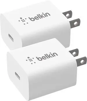FOR-USB-C Wall Charger 20W PD Fast Charging USB-C Adapter Ultra Compact Type C Port Mini Charging Block for iPhone 13 13 Pro 12 12 Pro 12 Pro Max 11 Pro Max Samsung Galaxy and more (2-Pack)