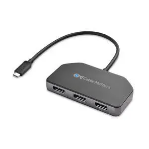 FOR-Triple Monitor USB C Hub with 3X DisplayPort and 100W Charging - Support up to 8K and 4K 120Hz HDR - Thunderbolt 4 USB4 Compatible for Surface Pro XPS (Windows Only)