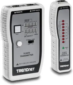 FOR-TRENDnet Network Cable Tester Tests Ethernet/USB & BNC Cables Accurately Test Pin Configurations up to 300M (984 ft) TC-NT2