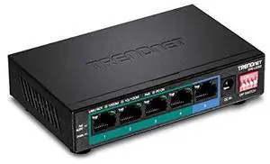 FOR-5Port Gigabit Long Range PoE+ Switch TPELG50 4 x PoE+ Ports 1 x Gigabit Port Camera DIP Switch extends PoE+ 200m 656 ft Lifetime Protection