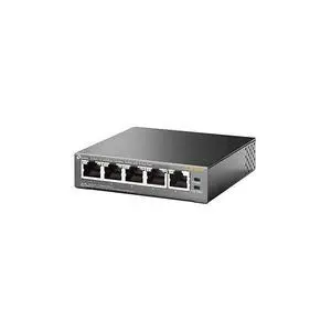 FOR-5 Port Fast Ethernet 10100Mbps PoE Switch | 4 PoE Ports 58W | Desktop | Plug Play | Sturdy Metal w Shielded Ports | Fanless | Limited Lifetime Protection | Unmanaged TLSF1005P