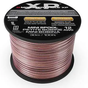 FOR-Monster XP Speaker Wire Copper Clad Aluminum Cable Spool 12 AWG 100 ft
