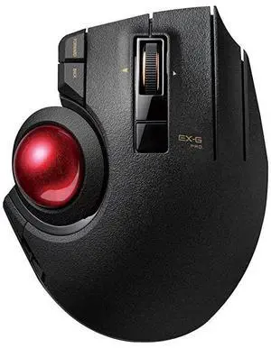 FOR-WiredWirelessBluetooth ThumbOperated Trackball Mouse 8Button Function with Smooth Tracking Precision Optical Gaming Sensor MXPT1MRXBK