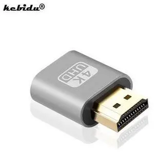 HDMI 1.4 DDC EDID Dummy Plug VGA Adapter Virtual Display Adapter Headless Ghost Display Emulator Video card Lock plate HDMI 1.4 DDC EDID Dummy Plug VGA Adapter Virtual Display Adapter Headless Ghost Display Emulator Video card Lock plate