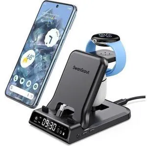 3 in 1 Charging Station for Google Pixel Watch 2 Only, 25W Fast Type-C Wired Charger Stand for Google Pixel 8 Pro/8/Fold/7A/7/7 Pro/6/6 Pro/6A/5/5A/4/4A, Buds Pro/Buds A-Series 3 in 1 Charging Station for Google Pixel Watch 2 Only, 25W Fast Type-C Wired Charger Stand for Google Pixel 8 Pro/8/Fold/7A/7/7 Pro/6/6 Pro/6A/5/5A/4/4A, Buds Pro/Buds A-Series