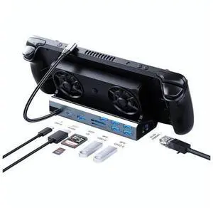 Docking Staion for Steam Deck/ROG Ally/Legion Go,10 in 1 Double Fan Steam Deck Dock.1000Mbps Ethernet,3.0 PD100W Charging,HDMI 2.0 4K@60Hz.6 USB Port. SD/TF Double Card Slot Steam Deck Dock. Docking Staion for Steam Deck/ROG Ally/Legion Go,10 in 1 Double Fan Steam Deck Dock.1000Mbps Ethernet,3.0 PD100W Charging,HDMI 2.0 4K@60Hz.6 USB Port. SD/TF Double Card Slot Steam Deck Dock.