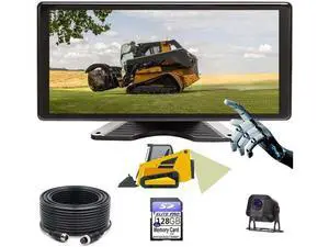 Skid Steer 1 Split Touchable Screen 128GB Large Audio 1080P Image 11 Inch Monitor Backup Camera Built-in DVR Video for RV Truck Trailer Rear Front Reversing View Wired System RV101 Skid Steer 1 Split Touchable Screen 128GB Large Audio 1080P Image 11 Inch Monitor Backup Camera Built-in DVR Video for RV Truck Trailer Rear Front Reversing View Wired System RV101