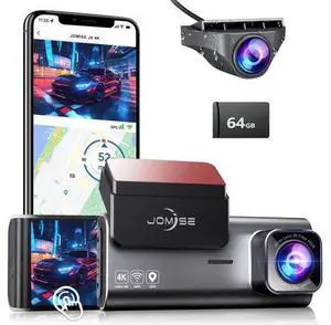 JOMISE 4K Dash Cam Front and Rear, 3.16 IPS Touch Screen, 64GB Card Included, Dual Dash Camera for Cars, Built-in GPS Wi-Fi, UHD 2160P Night Vision, WDR, 24H Parking Monitor (J6) JOMISE 4K Dash Cam Front and Rear, 3.16 IPS Touch Screen, 64GB Card Included, Dual Dash Camera for Cars, Built-in GPS Wi-Fi, UHD 2160P Night Vision, WDR, 24H Parking Monitor (J6)