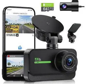 GMAIPOP Dash Cam Front and Rear,4K+2K Dash Camera for Cars with STARVIS Sensor,Built in 5GHz Wi-Fi, Free 64GB Card Included, Dual Dashbord Dashcam,Night Vision,Emergency Lock, Parking Mode GMAIPOP Dash Cam Front and Rear,4K+2K Dash Camera for Cars with STARVIS Sensor,Built in 5GHz Wi-Fi, Free 64GB Card Included, Dual Dashbord Dashcam,Night Vision,Emergency Lock, Parking Mode