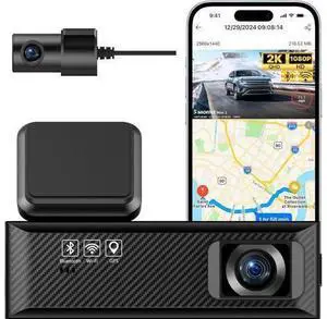 Miofive Dash Cam Mini 2, 2K+1080P FHD, Built-in Wi-Fi GPS Smart Dash Camera for Cars, 125° Wide-Angle FOV, HDR, Night Vision, G-Sensor, iOS/Android App, Loop Recording, Parking Monitor, Time-Lapse Miofive Dash Cam Mini 2, 2K+1080P FHD, Built-in Wi-Fi GPS Smart Dash Camera for Cars, 125° Wide-Angle FOV, HDR, Night Vision, G-Sensor, iOS/Android App, Loop Recording, Parking Monitor, Time-Lapse