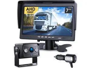 Upgrade Backup Camera Monitor Kit 7" HD 1080P Monitor IP69 Waterproof Rearview Reversing Rear View Camera for Truck Trailer RV Pickup (TZ101) Upgrade Backup Camera Monitor Kit 7" HD 1080P Monitor IP69 Waterproof Rearview Reversing Rear View Camera for Truck Trailer RV Pickup (TZ101)