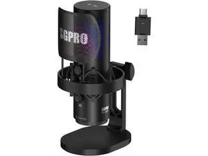 Wireless USB Microphone for Streaming, Podcast, SG-CM25 Gaming Condenser Mic with RGB,Noise Cancellation, Tap to Mute, 24-bit/48kHz Recording, Includes Shock Mount & Pop Filter (PC/Mac/Mobile) Wireless USB Microphone for Streaming, Podcast, SG-CM25 Gaming Condenser Mic with RGB,Noise Cancellation, Tap to Mute, 24-bit/48kHz Recording, Includes Shock Mount & Pop Filter (PC/Mac/Mobile)