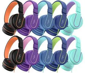 AILIHEN Kids Headphones Bulk 10-Pack for K-12 School Classroom, On-Ear Wired Headset with Microphone for Students Children with 93dB Volume Limited, 3.5mm Jack for Chromebooks Tablets Laptop Computer AILIHEN Kids Headphones Bulk 10-Pack for K-12 School Classroom, On-Ear Wired Headset with Microphone for Students Children with 93dB Volume Limited, 3.5mm Jack for Chromebooks Tablets Laptop Computer