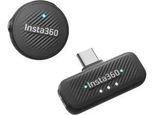 Insta360 Mic Air (1 TX + 1 RX), Noise Cancelling, 300m Range, Wireless Microphone for USB-C iPhone/Android/PC/Mac, Vlog, Streaming Insta360 Mic Air (1 TX + 1 RX), Noise Cancelling, 300m Range, Wireless Microphone for USB-C iPhone/Android/PC/Mac, Vlog, Streaming