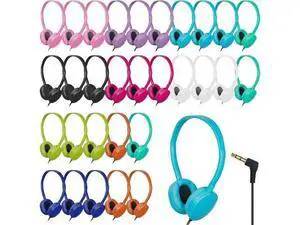 30 Pack Bulk Headphones Multi Color for Classroom School,Wholesale Durable Earphones Class Set for Students Teens Children and Adult 30 Pack Bulk Headphones Multi Color for Classroom School,Wholesale Durable Earphones Class Set for Students Teens Children and Adult