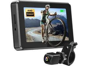 PARKVISION Bike Rear View Mirror,1080P AHD Bicycle Rear View Camera with 4.3''Screen,360°Rotatable Bracket, 5000mAh Battery Bike Handlebar Mirror with 110°Appropriate Angle for Most Bikes PARKVISION Bike Rear View Mirror,1080P AHD Bicycle Rear View Camera with 4.3''Screen,360°Rotatable Bracket, 5000mAh Battery Bike Handlebar Mirror with 110°Appropriate Angle for Most Bikes