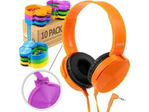 Barks Classroom Headphones (10 Pack, Mixed Colors) - On-Ear Premium Student Bulk Headphones: Perfect for Kids K-12, Schools & Class Sets (Colorful, Durable, Noise Reducing, Comfortable, Easy-to-Clean) Barks Classroom Headphones (10 Pack, Mixed Colors) - On-Ear Premium Student Bulk Headphones: Perfect for Kids K-12, Schools & Class Sets (Colorful, Durable, Noise Reducing, Comfortable, Easy-to-Clean)