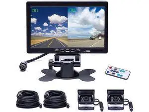 Camecho Vehicle Backup Camera 4 Split Monitor Front View Rear View Camera Auto 18 IR Night Vision Waterproof Aviation 4 Pins Connector LCD Monitor for Trucks RV Trailer Bus Camecho Vehicle Backup Camera 4 Split Monitor Front View Rear View Camera Auto 18 IR Night Vision Waterproof Aviation 4 Pins Connector LCD Monitor for Trucks RV Trailer Bus