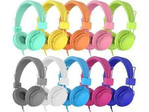 AILIHEN Classroom Headphones Kids 10-Pack for School Student K-12, On-Ear Premium Bulk Wired Headset with Mic, 85dB Volume Limited & SharePort, 3.5mm Jack for Chromebook, Computer, Laptop (Multicolor) AILIHEN Classroom Headphones Kids 10-Pack for School Student K-12, On-Ear Premium Bulk Wired Headset with Mic, 85dB Volume Limited & SharePort, 3.5mm Jack for Chromebook, Computer, Laptop (Multicolor)