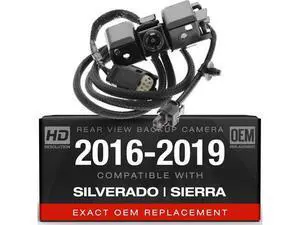 Backup Camera Compatible with 2016-2019 Chevy Silverado, GMC Sierra - OEM Replacement Reverse Camera 84062896, 590-111 Backup Camera Compatible with 2016-2019 Chevy Silverado, GMC Sierra - OEM Replacement Reverse Camera 84062896, 590-111