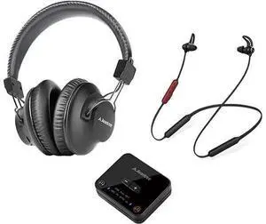Avantree D4169 Dual Wireless Headphones & Earbuds Set for TV Watching with Bluetooth Transmitter, Personalized Volume Control, Plug-n-Play, No Audio Delay Avantree D4169 Dual Wireless Headphones & Earbuds Set for TV Watching with Bluetooth Transmitter, Personalized Volume Control, Plug-n-Play, No Audio Delay