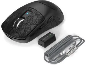 ATTACK SHARK R6 39g Superlight Wireless Gaming Mouse,PixArt PAW3950MAX 42000 DPI,MCU Nodic 52840 Computer Mouse,8K Polling Rate Web Driver,BT/2.4Ghz/Wired Tri-Mode Mice with Coiled Cable-Black&Tape ATTACK SHARK R6 39g Superlight Wireless Gaming Mouse,PixArt PAW3950MAX 42000 DPI,MCU Nodic 52840 Computer Mouse,8K Polling Rate Web Driver,BT/2.4Ghz/Wired Tri-Mode Mice with Coiled Cable-Black&Tape