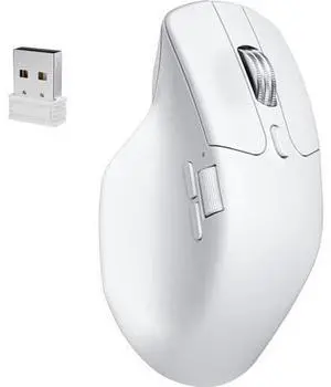 Keychron M6 8K Wireless Gaming Mouse, 2.4G/Bluetooth/Wired, PixArt 3950 Sensor, 8000Hz Polling, Silent Clicks, 5 On-Board Memory Profiles for Plug & Play, Programmable for Mac/Win/Linux White Keychron M6 8K Wireless Gaming Mouse, 2.4G/Bluetooth/Wired, PixArt 3950 Sensor, 8000Hz Polling, Silent Clicks, 5 On-Board Memory Profiles for Plug & Play, Programmable for Mac/Win/Linux White