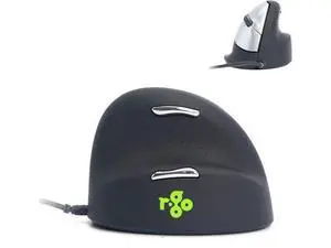 R-Go HE Ergonomic Mouse, with Break Software, USB-C Wired (with USB A Converter), Vertical Design, Anti Carpal Tunnel, Silent Click, Customisable Buttons, Compatible for Windows/Mac OS, Black/Silver R-Go HE Ergonomic Mouse, with Break Software, USB-C Wired (with USB A Converter), Vertical Design, Anti Carpal Tunnel, Silent Click, Customisable Buttons, Compatible for Windows/Mac OS, Black/Silver