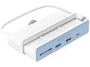 HyperDrive 6in1 USB Hub Adapter: HDMI 4K60Hz, USB-C 10Gbps, 2 USB-A 10Gbps, SD UHS-I, MicroSD UHS-I for iMac 2021 24 inch HyperDrive 6in1 USB Hub Adapter: HDMI 4K60Hz, USB-C 10Gbps, 2 USB-A 10Gbps, SD UHS-I, MicroSD UHS-I for iMac 2021 24 inch