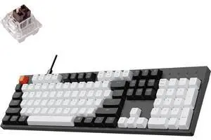 Keychron C2 Full Size 104 Keys Wired Mechanical Gaming Keyboard for Mac Layout, Gateron G Pro Brown Switch/White LED Backlight/Double Shot ABS Keycaps/USB C Computer Keyboard for Windows Laptop Keychron C2 Full Size 104 Keys Wired Mechanical Gaming Keyboard for Mac Layout, Gateron G Pro Brown Switch/White LED Backlight/Double Shot ABS Keycaps/USB C Computer Keyboard for Windows Laptop