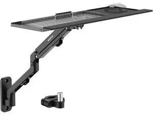 Mount-It! Keyboard Wall Mount with Pole Option, Adjustable Keyboard and Mouse Tray with Spring Arm, Full Motion Swivel Tilt Extension, Ergonomic Workstation for Medical, Office, and Sim Racing Mount-It! Keyboard Wall Mount with Pole Option, Adjustable Keyboard and Mouse Tray with Spring Arm, Full Motion Swivel Tilt Extension, Ergonomic Workstation for Medical, Office, and Sim Racing