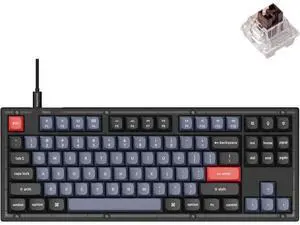 Keychron V3 Wired Custom Mechanical Keyboard, TKL Tenkeyless QMK/VIA Programmable Macro with Hot-swappable Keychron K Pro Brown Switch Compatible with Mac Windows Linux (Frosted Black-Translucent) Keychron V3 Wired Custom Mechanical Keyboard, TKL Tenkeyless QMK/VIA Programmable Macro with Hot-swappable Keychron K Pro Brown Switch Compatible with Mac Windows Linux (Frosted Black-Translucent)