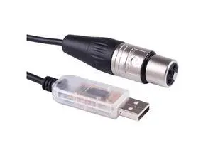USB to DMX512 3PIN XLR Interface Adapter Computer PC Stage Light Controller Dimmer USB to DMX RS485 Serial Converter Cable (Length:9.8ft) USB to DMX512 3PIN XLR Interface Adapter Computer PC Stage Light Controller Dimmer USB to DMX RS485 Serial Converter Cable (Length:9.8ft)