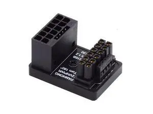 12VHPWR ATX3.0 PCI-E 5.0 Power Modular Adapter Male to Female Up Angled 360 Degree for 4080 5090TI 16Pin 12+4P Graphics Card 12VHPWR ATX3.0 PCI-E 5.0 Power Modular Adapter Male to Female Up Angled 360 Degree for 4080 5090TI 16Pin 12+4P Graphics Card