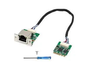 M.2 A+E Key to 2.5G Ethernet Adapter - NIC with Intel I226V, 100/1000/2500 Mbps RJ45 Cable Length 20cm, Compatible with OpenWRT | Windows | Linux | Server | PC | SBC | Router (A+E with Screwdriver) M.2 A+E Key to 2.5G Ethernet Adapter - NIC with Intel I226V, 100/1000/2500 Mbps RJ45 Cable Length 20cm, Compatible with OpenWRT | Windows | Linux | Server | PC | SBC | Router (A+E with Screwdriver)