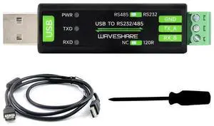 USB to RS232/485 Serial Converter Adapter, Onboard Original FT232RNL Chip, Built-in self-Recovering Fuse, TVS Protection Circuit, etc. Compatible with Mac, Linux, Android, Win11/10/8.1/8/7 USB to RS232/485 Serial Converter Adapter, Onboard Original FT232RNL Chip, Built-in self-Recovering Fuse, TVS Protection Circuit, etc. Compatible with Mac, Linux, Android, Win11/10/8.1/8/7