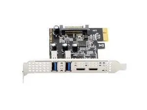5Gbps USB3.1 Gen1 Dual Type-A & Type-C USB-C Female to PCI-E Express 1x Card Adapter uPD720201 with Low Profile Bracket 5Gbps USB3.1 Gen1 Dual Type-A & Type-C USB-C Female to PCI-E Express 1x Card Adapter uPD720201 with Low Profile Bracket
