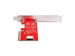PCI-E 3.0 Express 4.0 x4 to Oculink Internal SFF-8612 SFF-8611 Host Adapter for PCIe SSD with Bracket PCI-E 3.0 Express 4.0 x4 to Oculink Internal SFF-8612 SFF-8611 Host Adapter for PCIe SSD with Bracket
