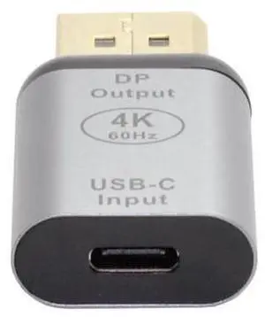 USB-C Type C Female Source to 4K 60hz 1080p Displayport DP Sink HDTV Adapter for Tablet & Phone & Laptop USB-C Type C Female Source to 4K 60hz 1080p Displayport DP Sink HDTV Adapter for Tablet & Phone & Laptop