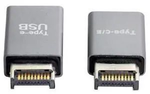 2pcs USB 3.1 Front Panel Header Male Type-E to Type-A & Type-C USB-C Motherboard Extension Data Adapter 2pcs USB 3.1 Front Panel Header Male Type-E to Type-A & Type-C USB-C Motherboard Extension Data Adapter