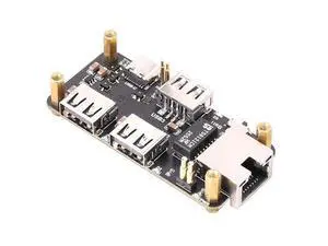 USB Hub Ethernet HAT for Raspberry Pi Zero, 3-Port USB 2.0 Hub + RJ45 10/100M Ethernet Adapter, Type-C Power/USB Upstream Switchable, Compact Expansion Board with Status LEDs USB Hub Ethernet HAT for Raspberry Pi Zero, 3-Port USB 2.0 Hub + RJ45 10/100M Ethernet Adapter, Type-C Power/USB Upstream Switchable, Compact Expansion Board with Status LEDs
