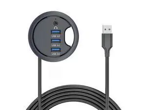 USB 3.0 Multi HUB 5Gbps to Sound Card AUX 3 Port USB 60mm Desk Grommet Splitter Dock Station Headphone Mic Audio Interface for Desktop Desk Hole Laptop USB 3.0 Multi HUB 5Gbps to Sound Card AUX 3 Port USB 60mm Desk Grommet Splitter Dock Station Headphone Mic Audio Interface for Desktop Desk Hole Laptop